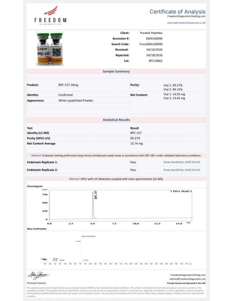 BPC-157 10MG BATCH 2